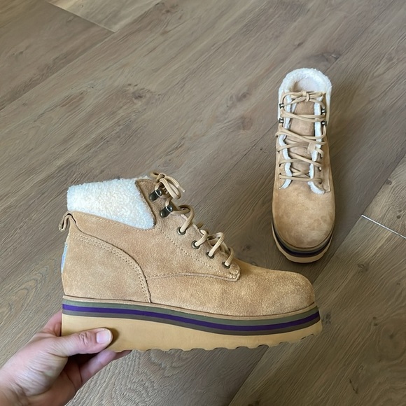 Bearpaw Retro Quinn Boots In Iced Coffee Size 10 - Picture 13 of 15